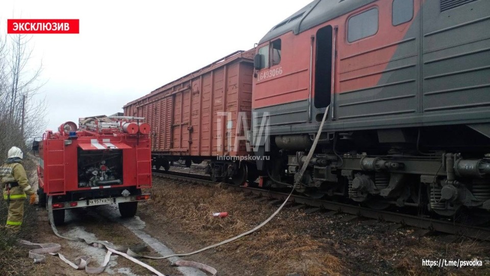 Возгорание локомотива ликвидировали в Стругокрасненском районе