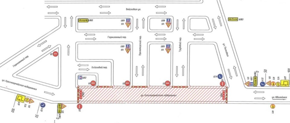 Участок Красноармейской набережной в Пскове закроют до 1 июля