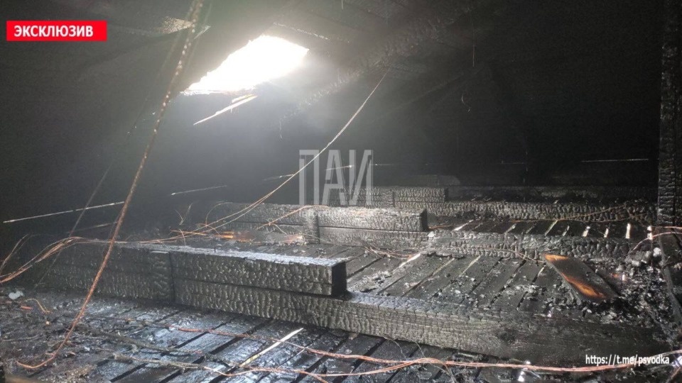 Торговый павильон горел в Пскове Торговый павильон горел в Пскове