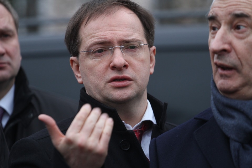 Помощник президента РФ Владимир Мединский прибыл в Псковскую область 