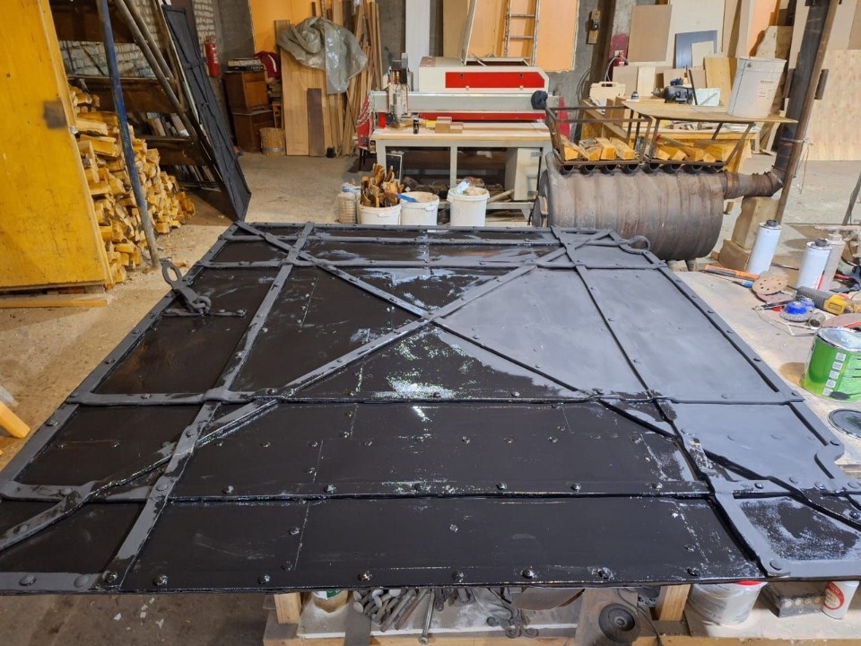 Работа над Въездными воротами Изборской башни находятся на завершающем этапе