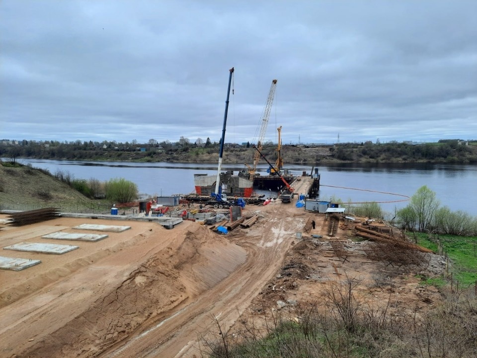 Строительство Северного обхода города Пскова продолжается 