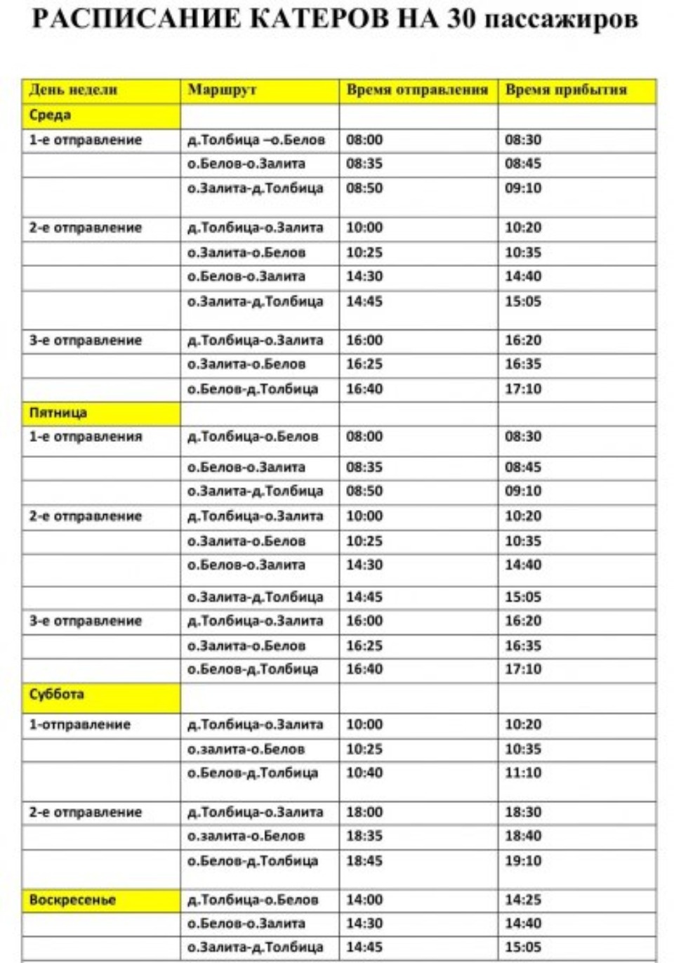 Стартовала навигация пассажирских катеров на Талабские острова 