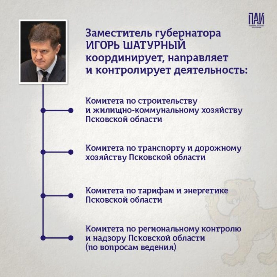 В Псковской области перераспределили сферы полномочий заместителей губернатора