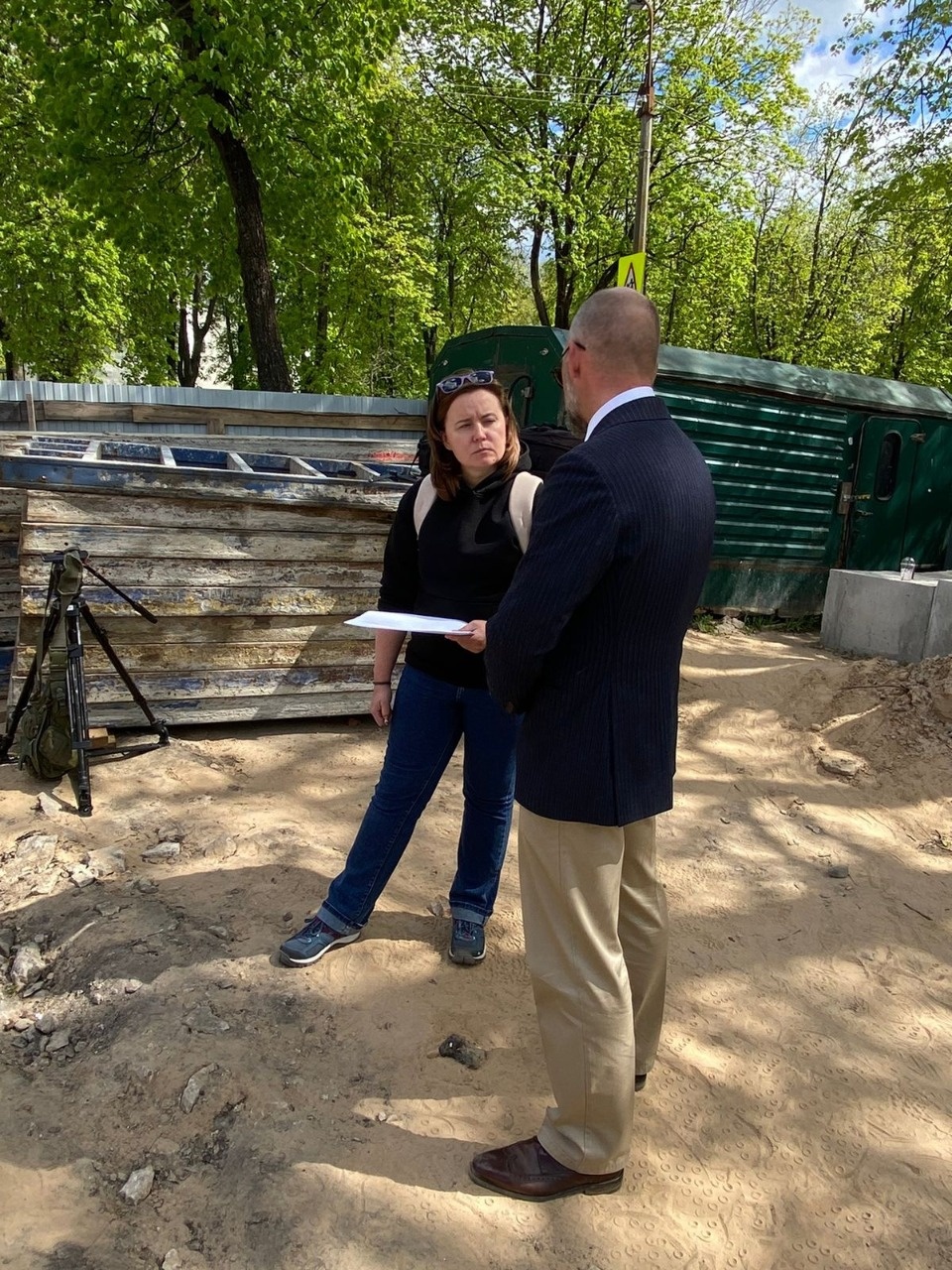 Программу о поисках Вороньего камня снимает канал «Моя планета» в Псковской области