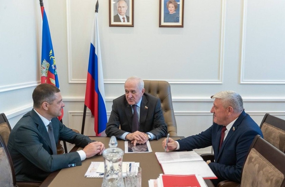 Михаил Ведерников обсудил вопросы безопасности Псковской области в Совете Федерации РФ