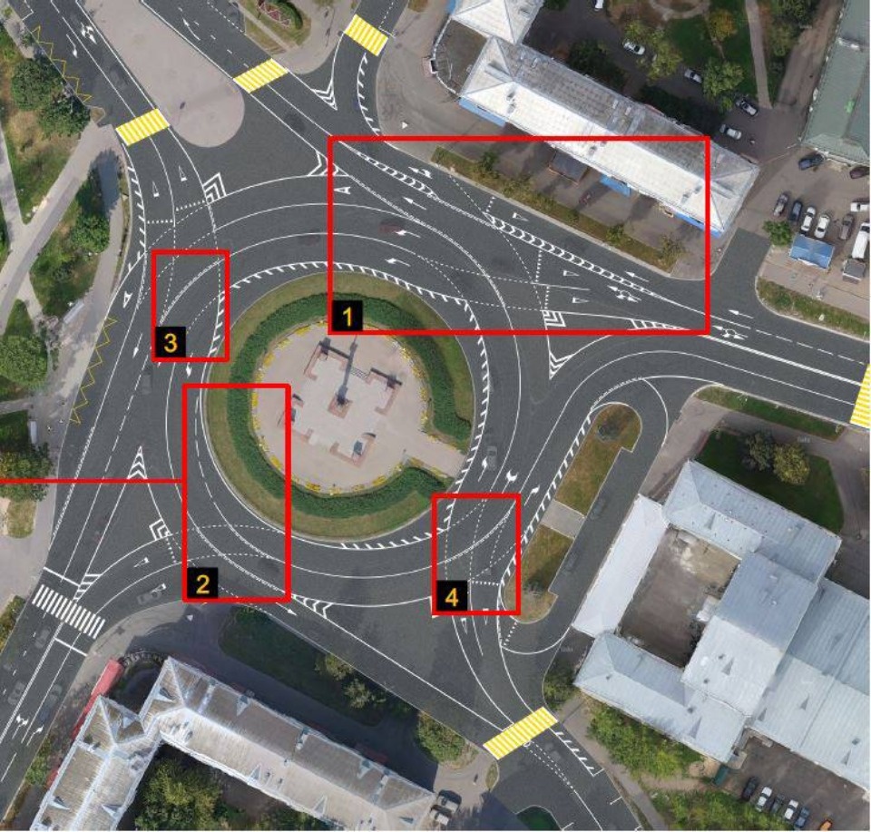 На площади Победы в Пскове изменится схема движения по полосам
