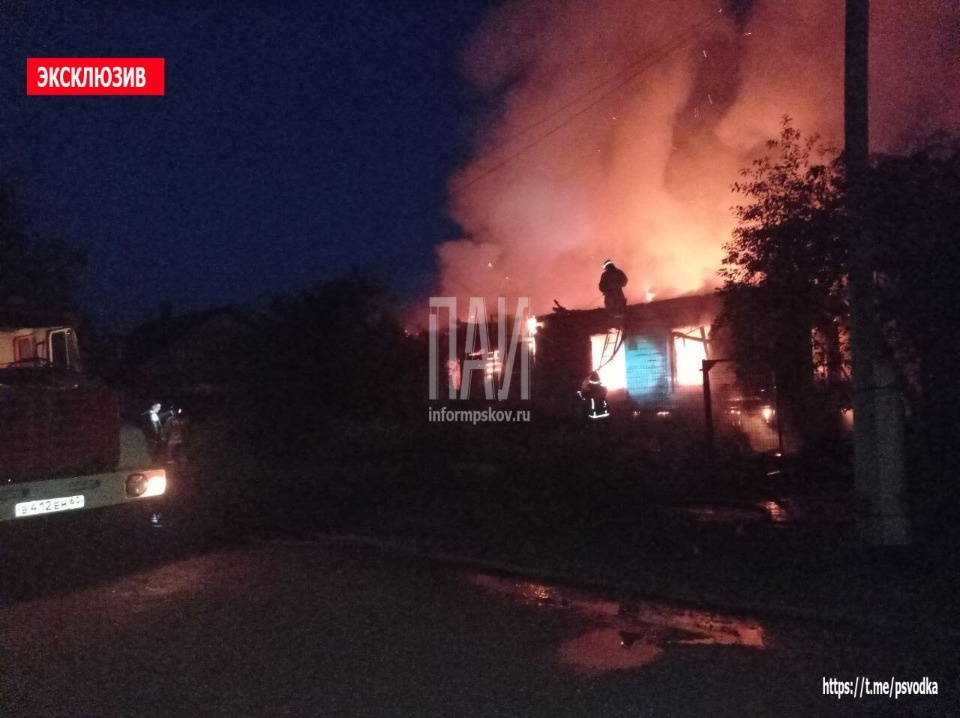 На пожаре в Опочке погиб мужчина