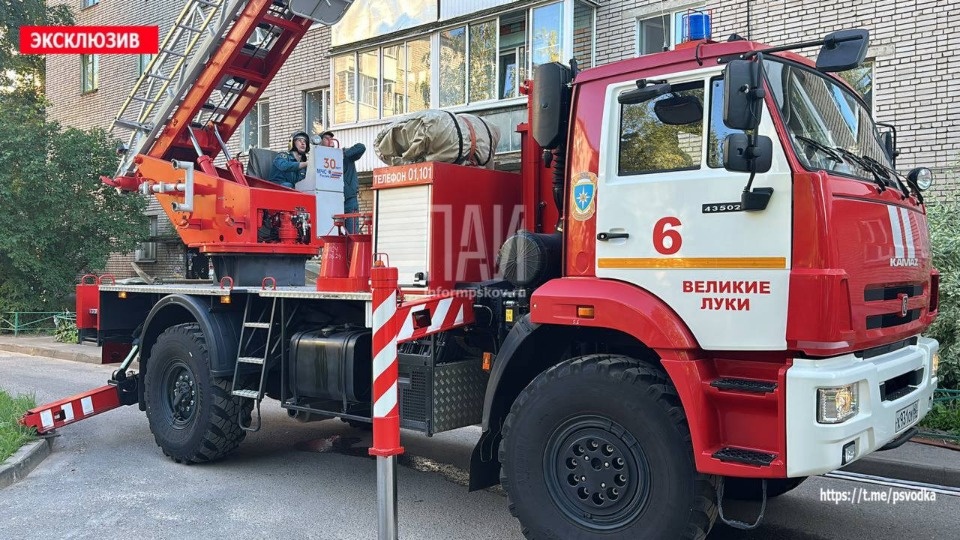 Пожар произошел в квартире в Великих Луках