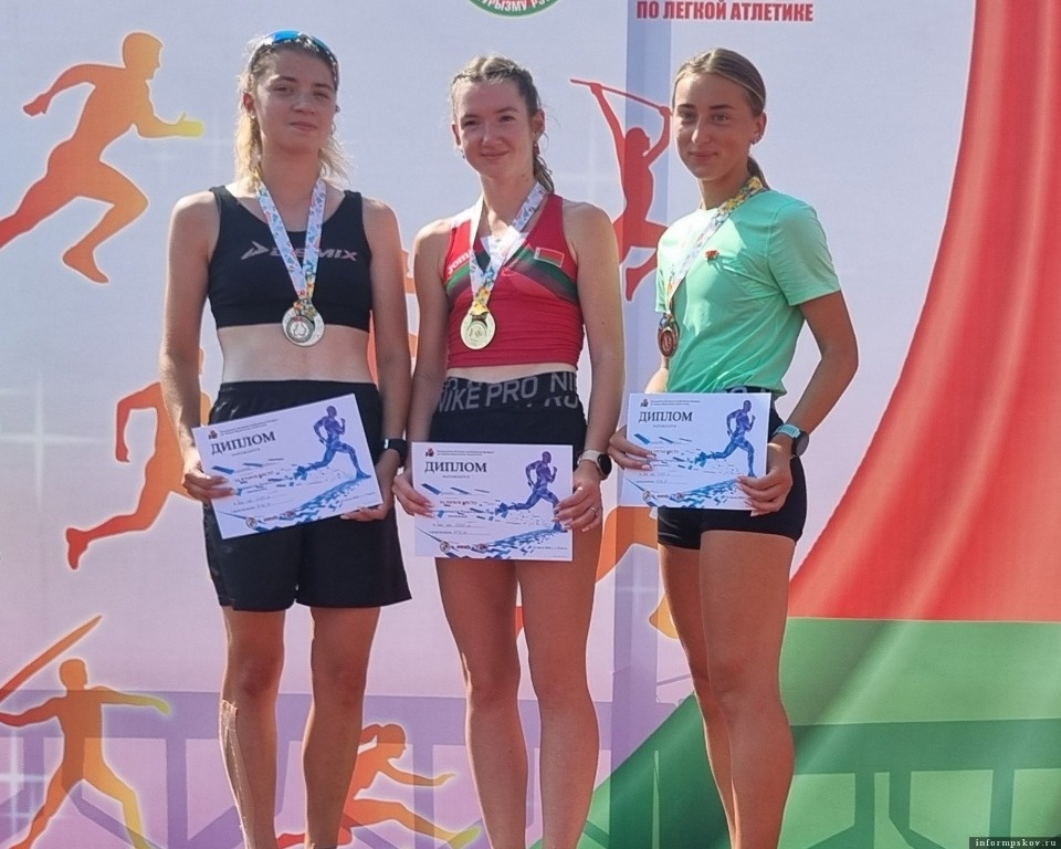 Псковичка завоевала две серебряные медали на первенстве Белоруссии по лёгкой атлетике