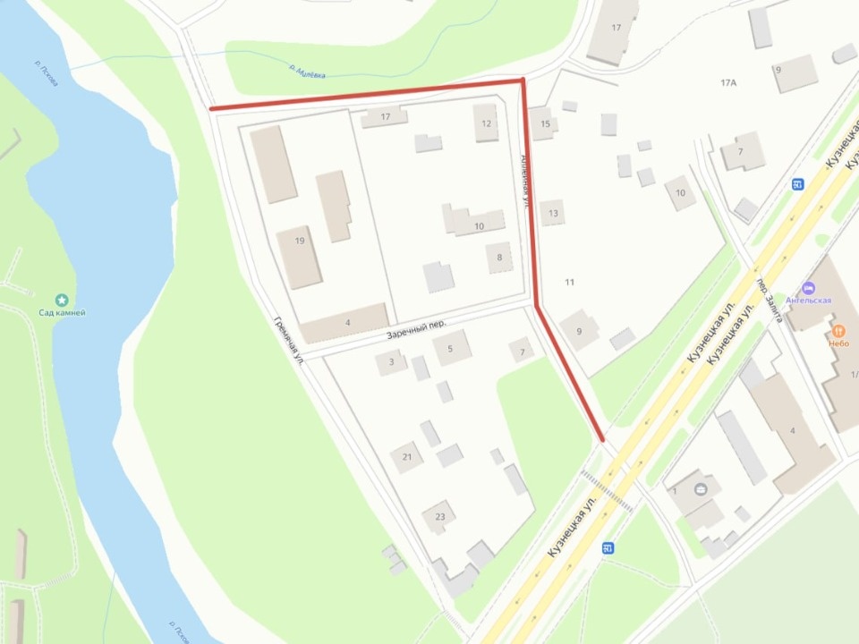 Участки улицы Гремячей и Аллейной в Пскове перекроют из-за укладки асфальта 25 июля