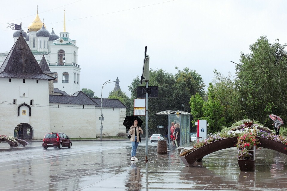 Кратковременные дожди и до +21 градуса прогнозируется в Псковской области 12 августа