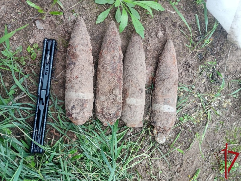 Взрывотехники ОМОН «Кром» обезвредили четыре советских боеприпаса в Пскове