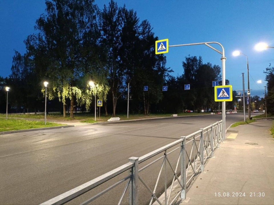 В парке Пограничников и на проспекте Энтузиастов в Пскове восстановили наружное освещение