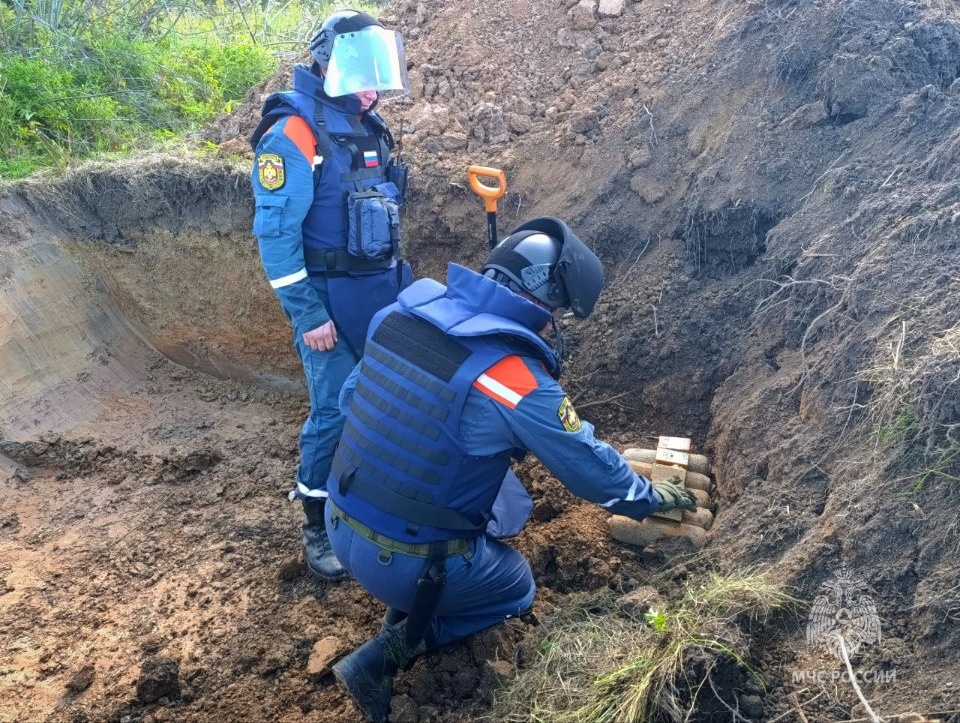 В Псковской области уничтожили пять немецких авиабомб времен ВОВ