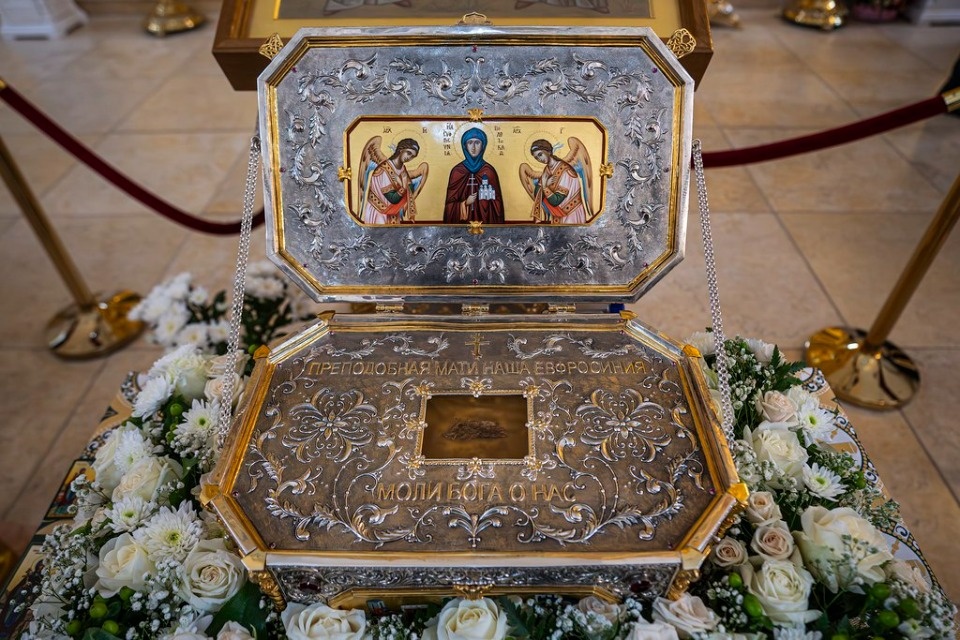 Ковчег с частицей мощей святой Ефросинии Полоцкой прибудет в Псков 29 октября