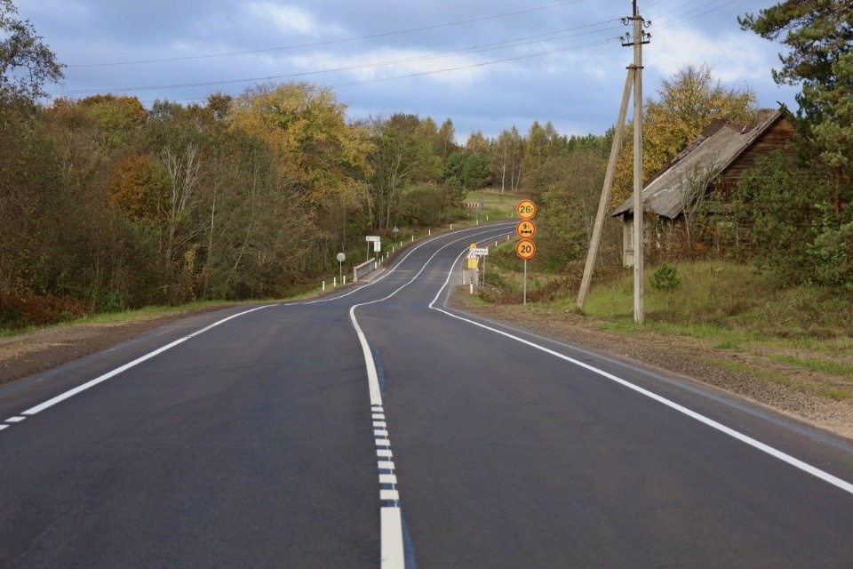 Участок дороги Остров – Новоржев ввели в эксплуатацию после ремонта Участок дороги Остров – Новоржев ввели в эксплуатацию после ремонта