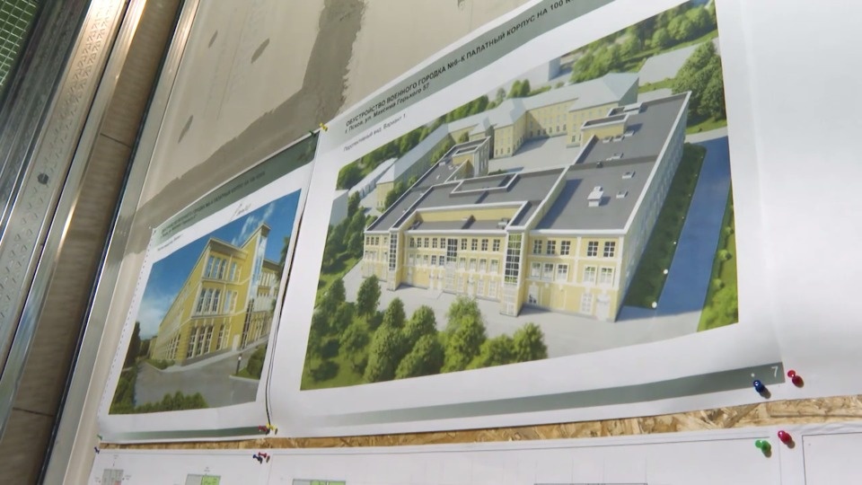 На 100 коек будет рассчитан новый корпус филиала военного госпиталя в Пскове