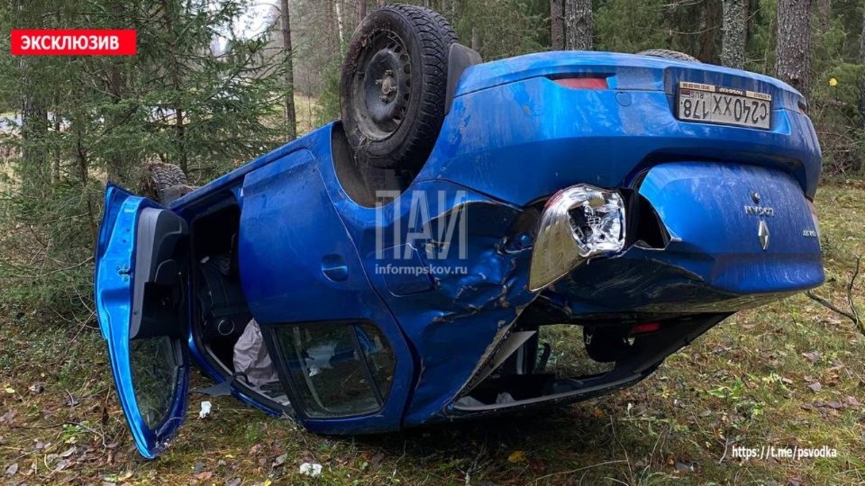 Два человека пострадали из-за опрокидывания машин в районах Псковской области Два человека пострадали из-за опрокидывания машин в районах Псковской области