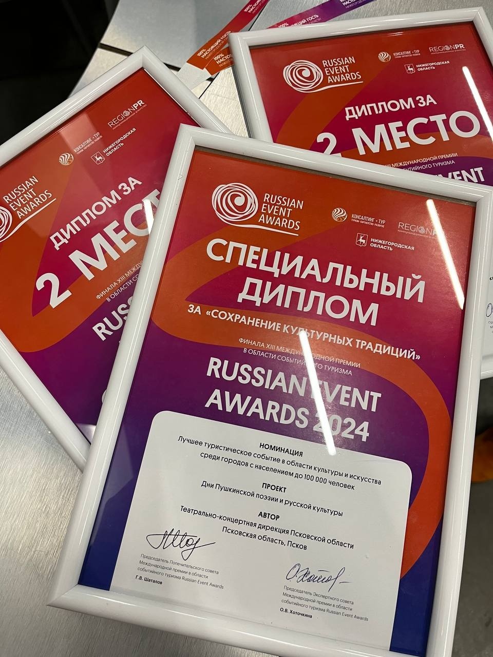 Награды международной премии получили сразу три проекта ТКД Псковской области