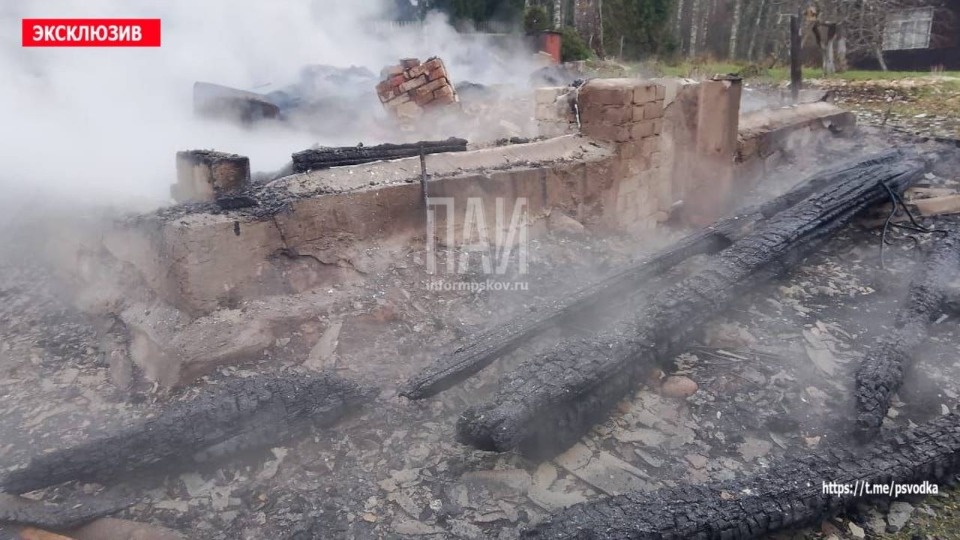 Тело петербуржца обнаружили на пожаре в Стругокрасненском районе 