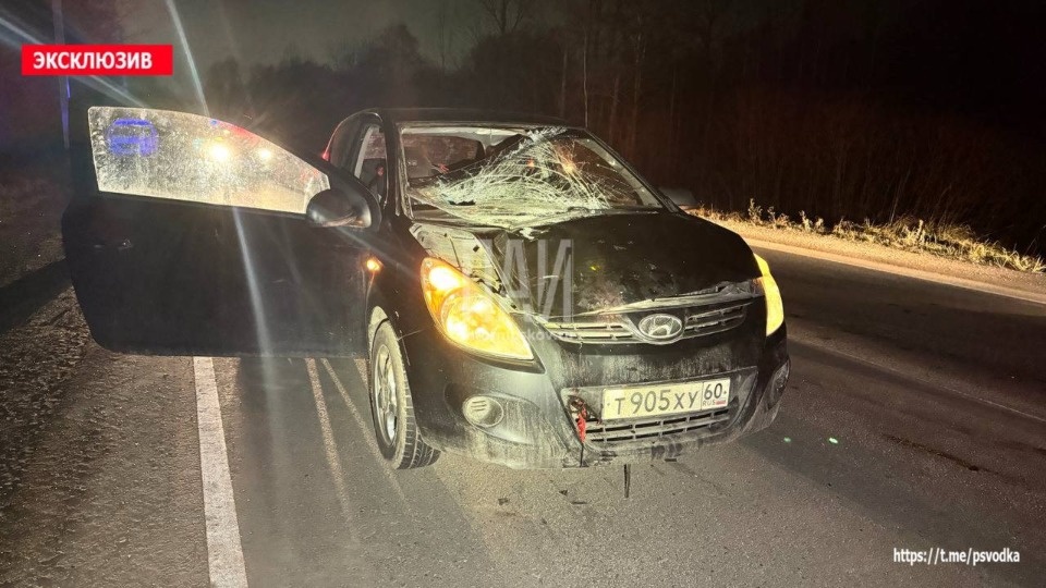 Автомобиль насмерть сбил пешехода в Пскове Автомобиль насмерть сбил пешехода в Пскове