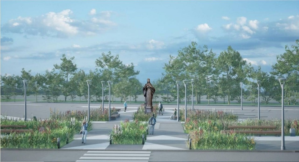 Градостроительный совет одобрил проект монумента княгине Ольге у здания аэропорта Пскова