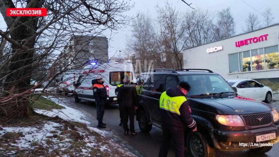 Пешеход пострадал в результате ДТП в Пскове Пешеход пострадал в результате ДТП в Пскове