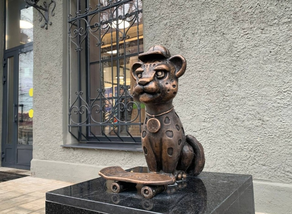 У псковского Дома молодежи появился Барсик