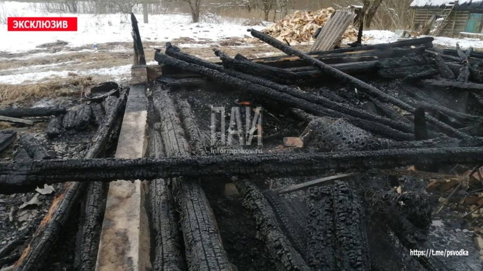 Пенсионерка погибла на пожаре в жилом доме в Гдовском районе