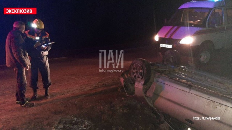 Водителя госпитализировали в результате ДТП в Гдовском районе  