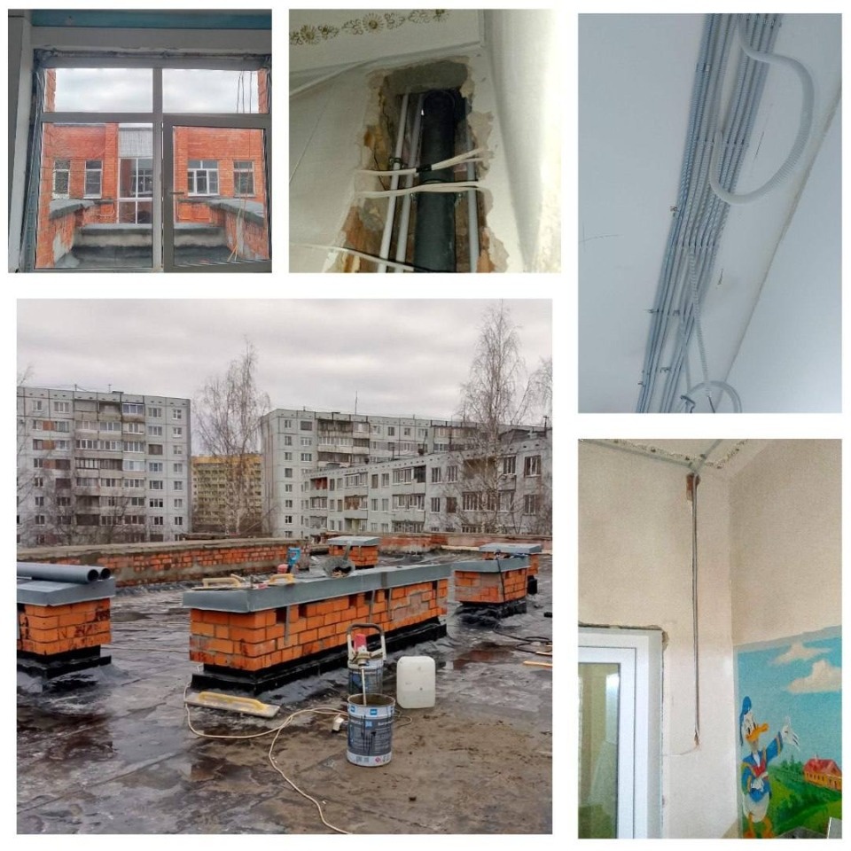 В Пскове продолжается ремонт детского сада №24