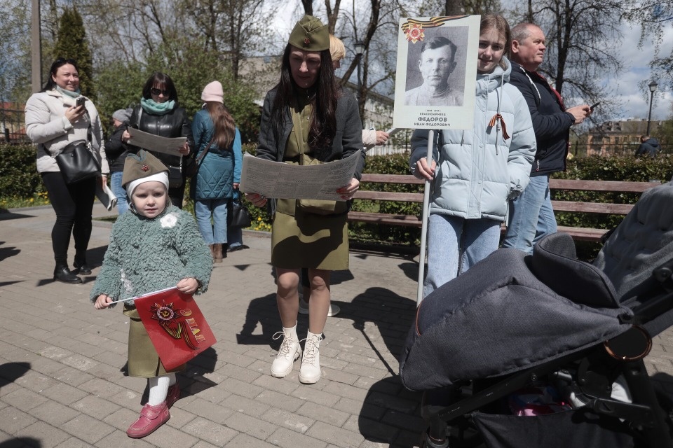 На нашей улице Победа!