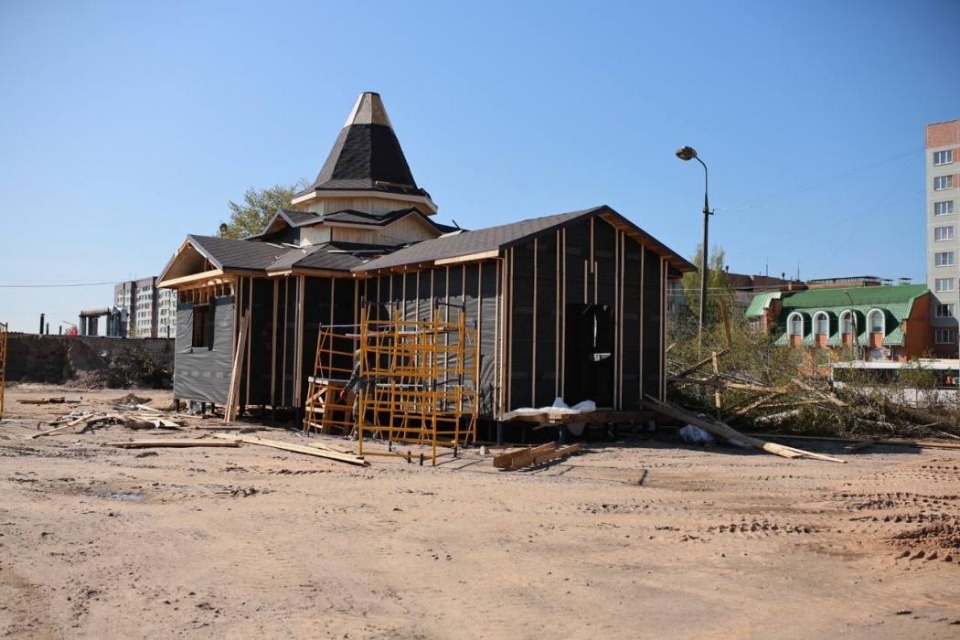 В Пскове строят новую церковь 