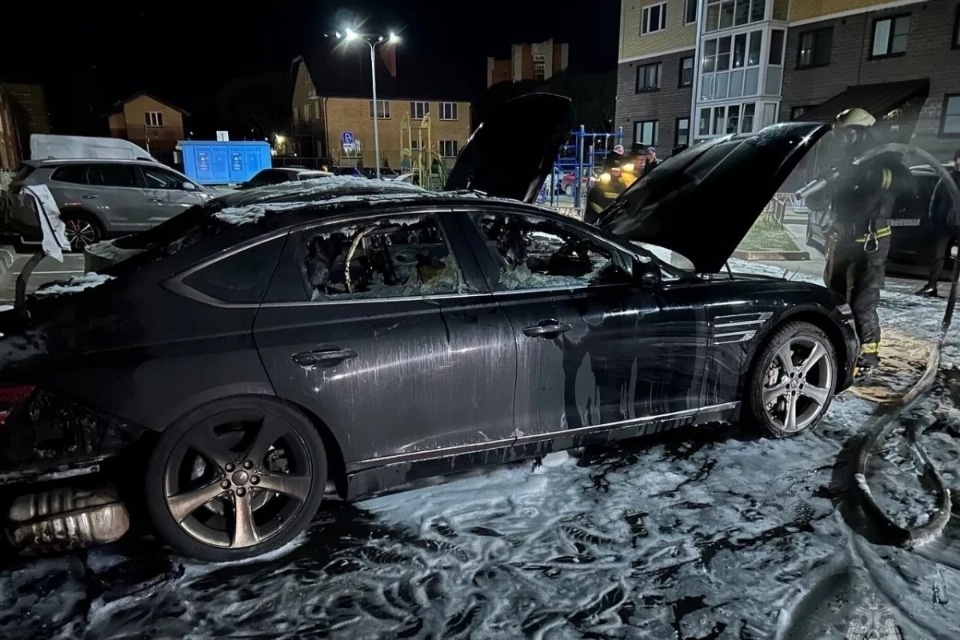 Петербуржцы подозреваются в массовом поджоге автомобилей в Пскове
