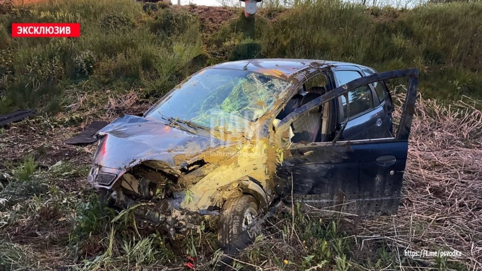 Водителя и пассажира иномарки госпитализировали после ДТП у Изборска Водителя и пассажира иномарки госпитализировали после ДТП у Изборска