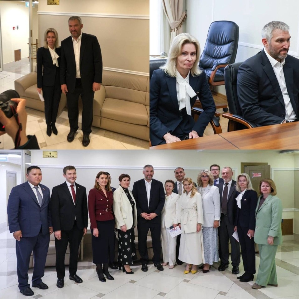 Псковский сенатор встретилась с Александром Овечкиным в Совете Федерации