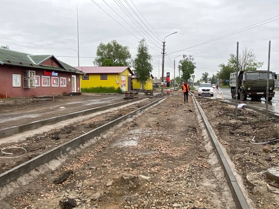 Ремонт улицы Леона Поземского в Пскове идет с существенным опережением