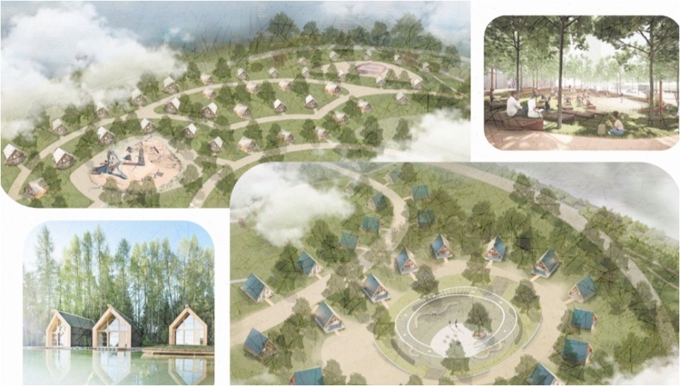 Загородный парк-отель на берегу озера с плавучими банями построят в Псковской области