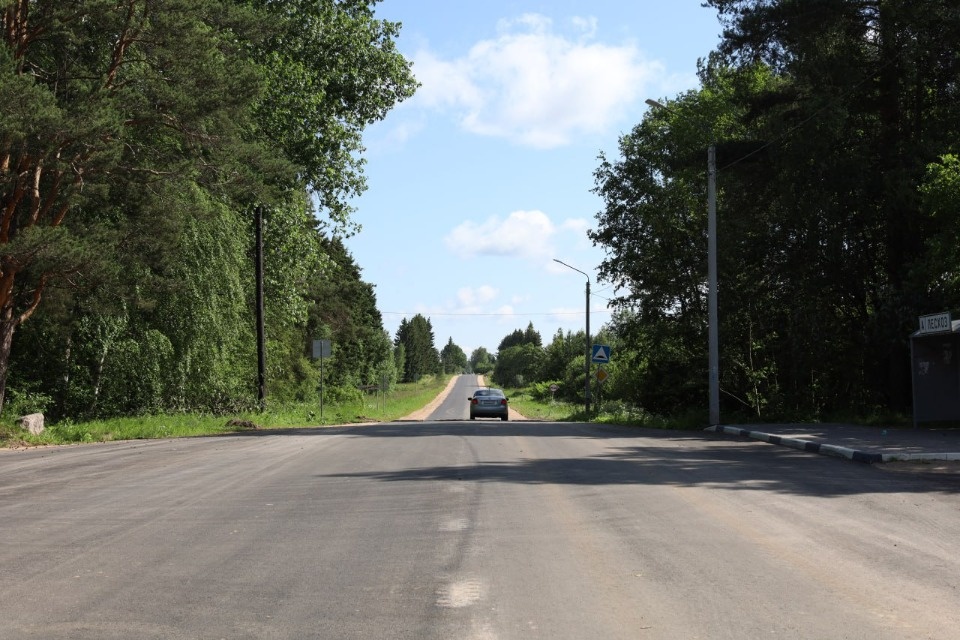 Завершился ремонт дороги Печоры – Кочаново – Пыталово – Вышгородок
