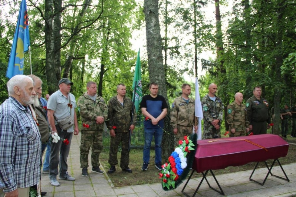 В Пыталовском районе перезахоронили останки красноармейцев