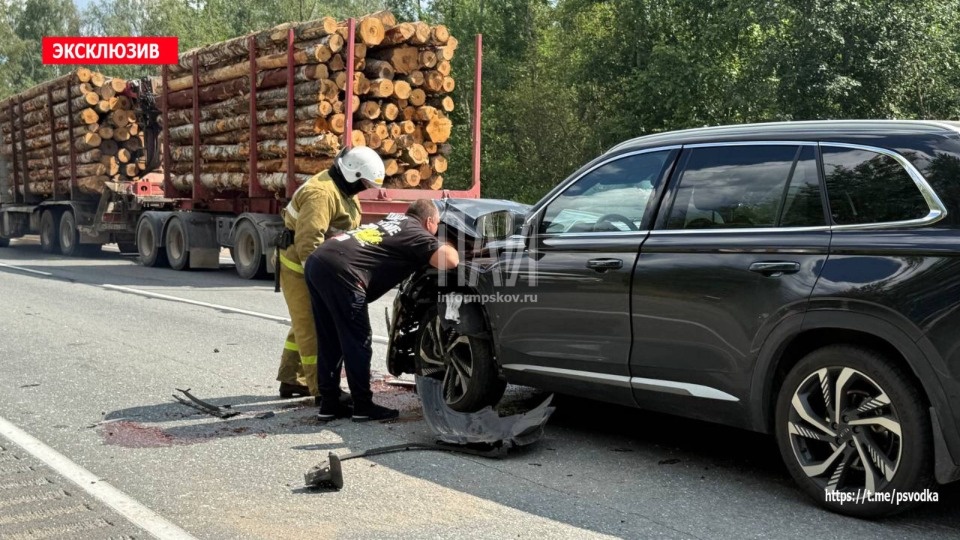 Женщину госпитализировали после ДТП в Плюсском районе