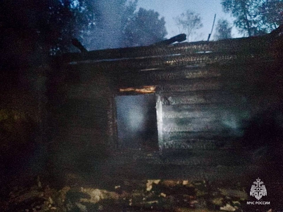 Мужчина погиб на пожаре в бесхозном строении в Пустошкинском районе