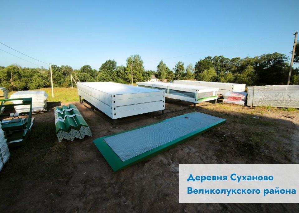 В великолукской деревне Дубрава-1 смонтировали здание ФАПа В великолукской деревне Дубрава-1 смонтировали здание ФАПа