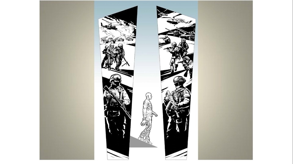 Финальный вариант мемориала бойцам СВО у кладбища в Белом Мху утвердили в Пскове