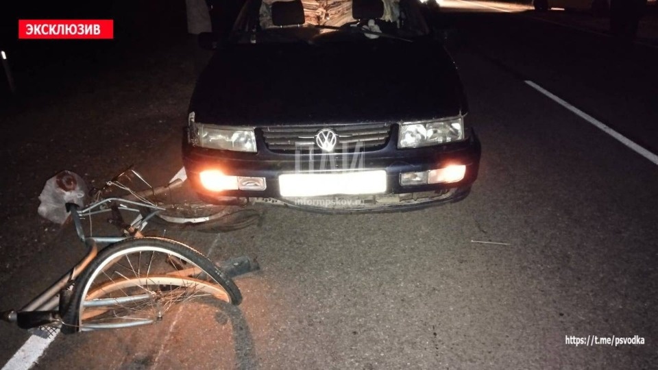 Водитель сбил насмерть велосипедиста в Гдовском районе Водитель сбил насмерть велосипедиста в Гдовском районе