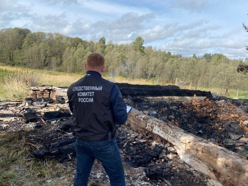 Проверка по факту гибели мужчины на пожаре проводится в Дедовическом районе 