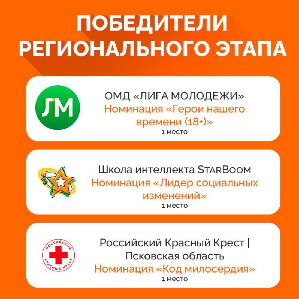 В Псковской области определены победители регэтапа премии взаимопомощи #МЫВМЕСТЕ