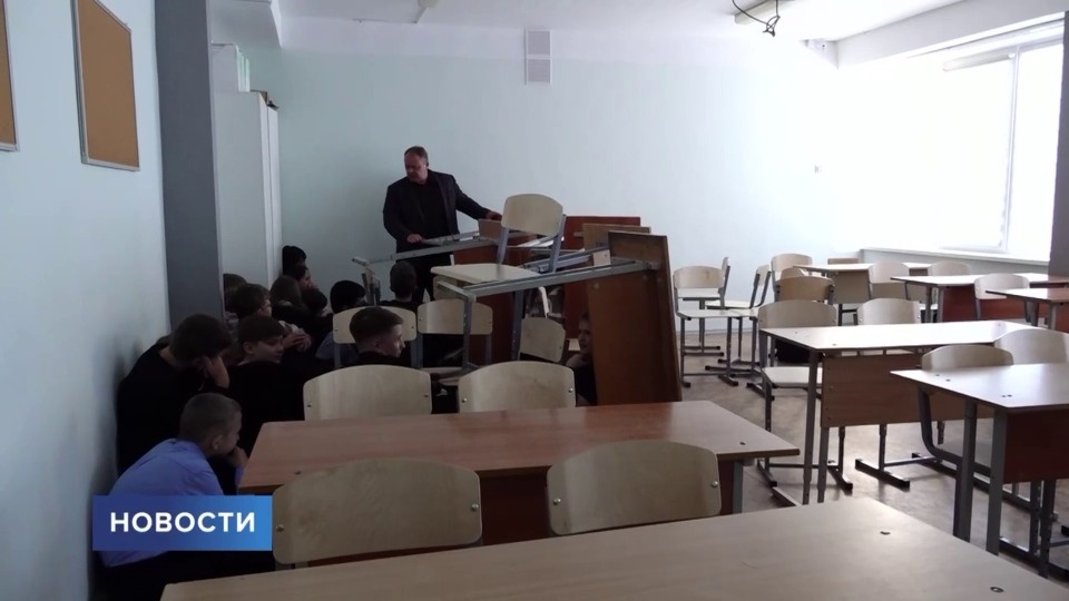 Учения по противодействию возможной атаке БПЛА прошли в школе №24 Пскова