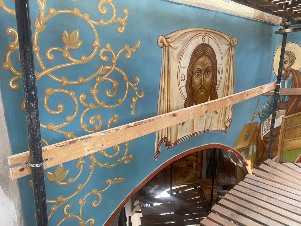 Росписи церкви Сорока Севастийских мучеников в Печорах полностью отреставрировали